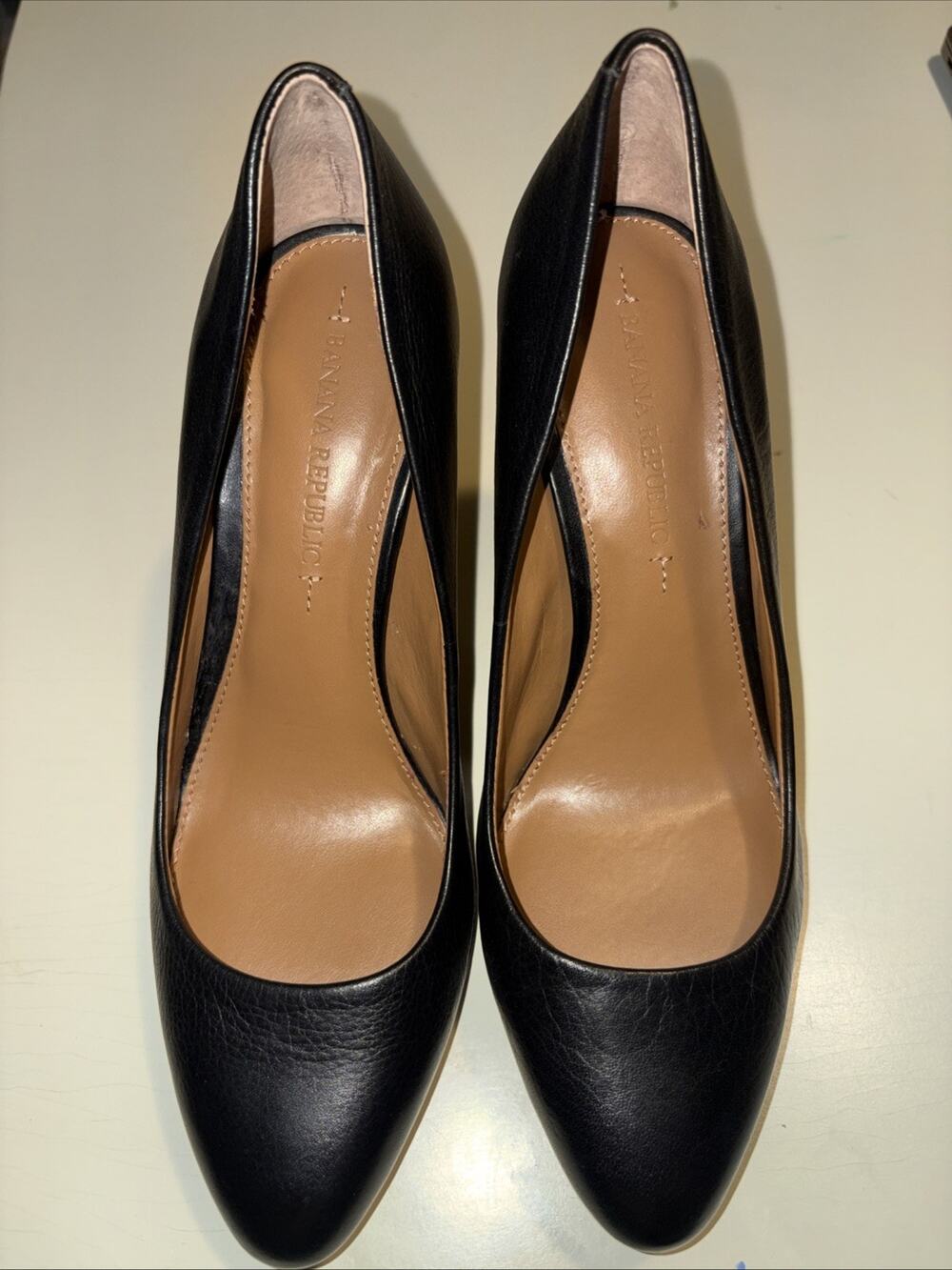Banana Republic 4” Black Leather Stilettos NWOB, Business, Formal, Party, Modern
